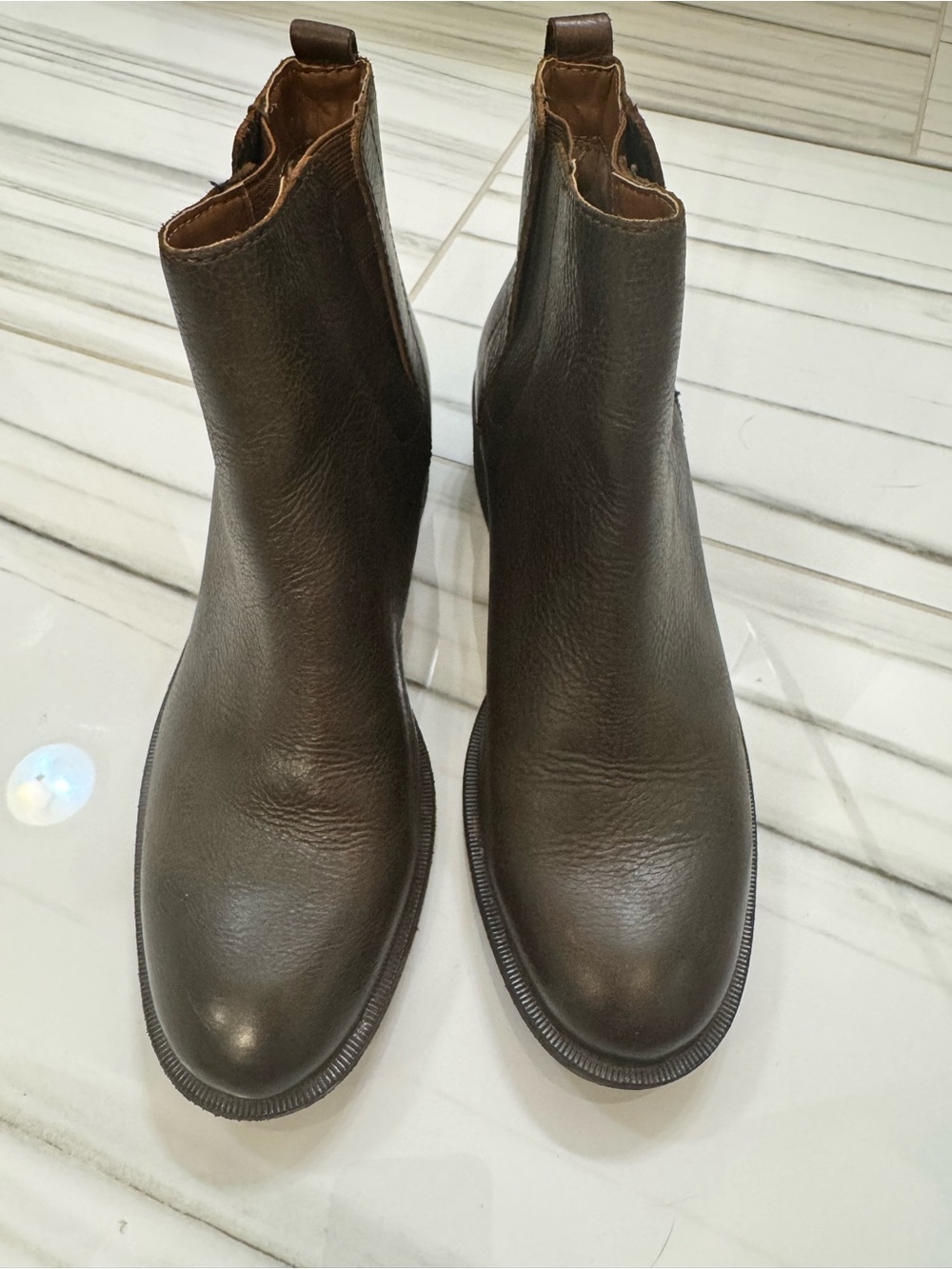 Women’s Korkease Cooke WhiskeBrown Leather Boots - Classic Slip-On Style